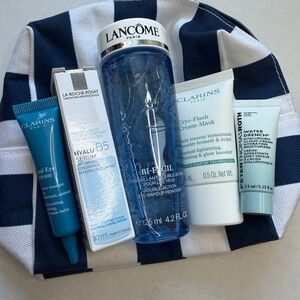 Premium 5-Piece Designer Skincare & Beauty Set  Lancome, Clarins, La Roche Posay